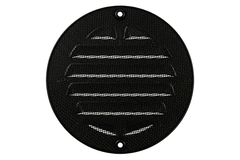 Outside grille round 125 mm aluminum - RAL9005 30% gloss