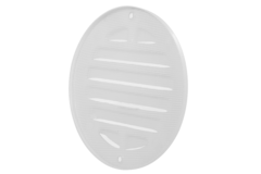 Outside grille round 80 mm aluminum - RAL9016