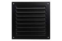 Outside grille square 200x200 mm aluminum - RAL9005 30% gloss