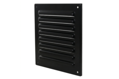 Outside grille square 200x200 mm aluminum - RAL9005 30% gloss