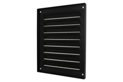 Outside grille square 200x200 mm aluminum - RAL9005 30% gloss