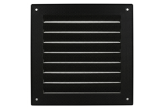 Outside grille square 200x200 mm aluminum - RAL9005 30% gloss