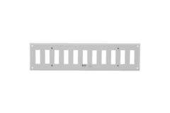 Wall grille adjustable 300x100 mm metal - RAL 9016
