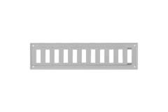 Wall grille adjustable 300x100 mm metal - RAL 9016