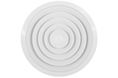 Ceiling diffuser round with fixed pattern Ø 250 mm - RAL9016