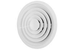 Ceiling diffuser round with fixed pattern Ø 250 mm - RAL9016