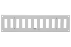 Wall grille adjustable 300x100 mm metal - RAL 9016