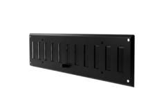 Wall grille adjustable 500x100mm metal - RAL9005 30% glossy