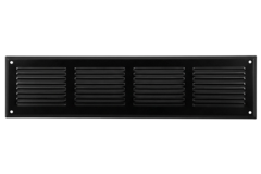 Wall grille 500x150mm aluminum - RAL9005 30% glossy