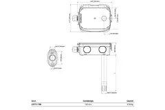 Belimo channel sensor for humidity and temperature - Modbus RTU - probe 140 mm - 22DTH-15M