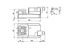 Belimo modulating valve drive with connection terminals 24V - 2-10V - 20 Nm - SM24A-SR-TP