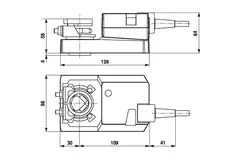 Belimo rotary valve actuator 24V - open/close & 3-point - 20 Nm - SM24A
