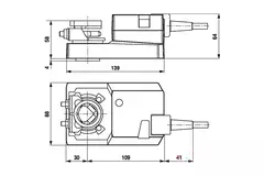 Belimo modulating valve actuator 24V - 2-10V - 20 Nm - SM24A-SR