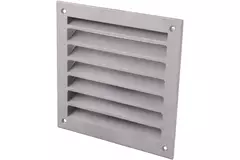 Exterior wall grille aluminum 100x100 mm - Aluminum