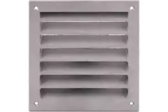 Exterior wall grille aluminum 100x100 mm - Aluminum