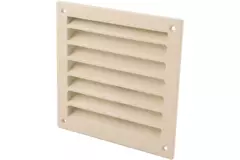 Exterior wall grille aluminum 100x100 mm - RAL 1015