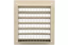 Exterior wall grille aluminum 100x100 mm - RAL 1015