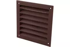 Exterior wall grille aluminum 150x150 mm - RAL 8016