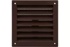 Exterior wall grille aluminum 150x150 mm - RAL 8016