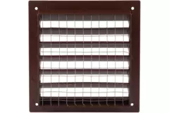 Exterior wall grille aluminum 150x150 mm - RAL 8016
