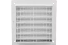 Exterior wall grille aluminum 150x150 mm - RAL 9016