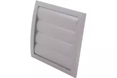 Gravity grille overpressure ventilation grille 150x150 diameter: 100 grey - ND10ZP