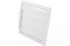 Gravity grille overpressure ventilation grille 150x150 diameter: 100 white - ND10Z