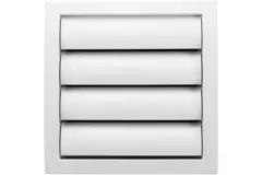 Gravity grille overpressure ventilation grille 190x190 diameter: 150 white - ND15Z