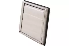 Stainless steel front grille 100mm with movable vanes high exhaust - EL-SS-OP100 SS