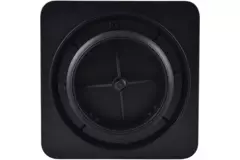 ClimaConnect Design Square Vent, Ø 125 mm - Black
