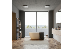 ClimaConnect Design Square Vent, Ø 125 mm - White