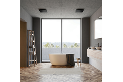 ClimaConnect Design Square Vent, Ø 125 mm - Black