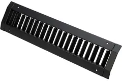 ClimaConnect single-adjustable duct grille, 625x75 mm, for ducts 160 to 400 mm - RAL 9005