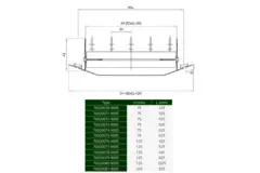 ClimaConnect dual-adjustable duct grille, 325x75 mm, for ducts 160 to 400 mm - RAL 9005