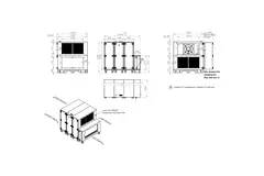 Maxivent WTW Air Handling Units with Heat Exchanger, 10,000 m³/h, with Hot Water Coil, Horizontal, Right-Handed - RHE 10000 H WOJR T 01