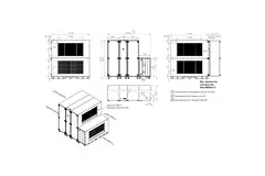 Maxivent WTW Air Handling Units with Heat Wheel, 7600 m³/h, with DX Coil, Horizontal, Right-Handed - RHE 7600 H ODJR T 02