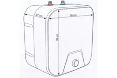 Kizura Close-in Electric Kitchen Water Heater 10L