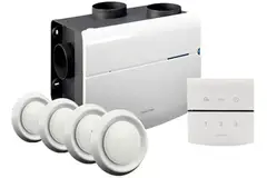 Orcon MVS-15RHB Package 550 m³/h + humidity sensor + RFT control + 4 valves - grounded plug