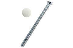 Central screw with white cap