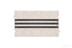 Ergovent adapter for modular insertable linear grilles, 500 mm - 3 slots