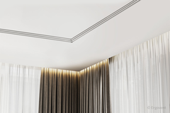 Ergovent 90-degree elbow for modular plug-in linear grilles with 3 slots