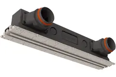 Ergovent Frameless Insertable Linear Grille, 1050 mm, with 125 mm Connection Diameter - Air Conditioning - 2 Slots