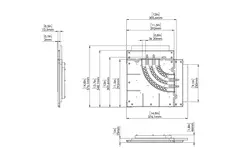 Ergovent curved corner piece for modular insertable linear grilles with 3 slots