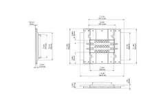 Ergovent adapter for modular insertable linear grilles, 200 mm – 3 slots