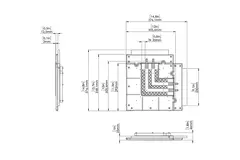Ergovent 90-degree elbow for modular plug-in linear grilles with 3 slots