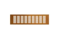 Aluminum baseboard grille - brushed copper, L=400 mm x H=100 mm - RA1040G
