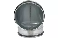 Short round spiral bend 90° Ø 160mm for spiral duct