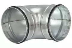 Short round spiral bend 90° Ø 160mm for spiral duct