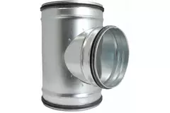 T-piece Ø 80mm with spigot Ø 80mm for spiral duct (90°)