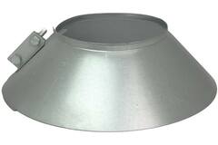 Weather collar for spiral duct Ø 100mm